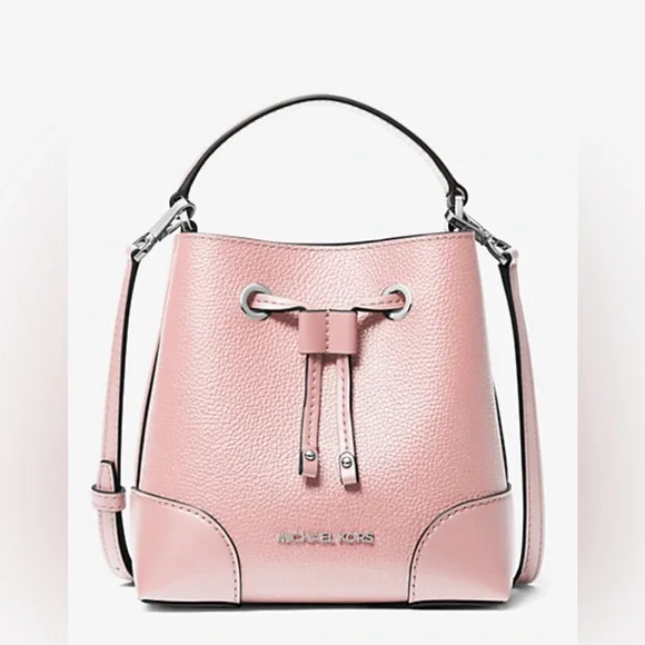 ❌SOLD❌NWT Michael Kors Mercer Pebbled Leather Bucket Bag - Picture 7 of 8